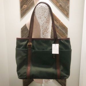 Woolrich Forest Green Travel Tote Bag NWT
